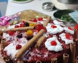 A picture of step 14 of #cook pad India#Velvet Sponge Beetroot Ragi Red cake#.
