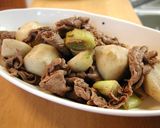 A picture of step 4 of Beef and Green Onions.