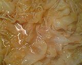 A picture of step 4 of Rice sticks, cabbage, and peas.