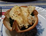 A picture of step 3 of "Grown Up" Eggs in a Basket.