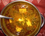 A picture of step 9 of Paneer Chaman.