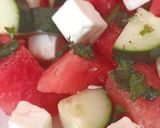 Foto del passaggio 11 della ricetta Insalata estiva anguria,feta,cetrioli e...😋