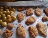 A picture of step 10 of Less Calories and Less Washing! Baked Tonkatsu.