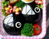 A picture of step 6 of Super Mario Chain Chomp Bento.