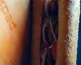 A picture of step 13 of Subway sandwich.