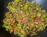 A picture of step 4 of Behndi Masala.