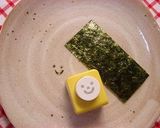 A picture of step 4 of Quail Egg Ghost (For character bentos).