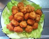 A picture of step 8 of Easy and Economical Karaage-kun Made From Ground Chicken and Tofu.