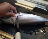 A picture of step 4 of Preparing Frigate Mackerel (Katsuo).