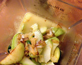 A picture of step 1 of Chilled avocado soup with cucumber and pomegranate salsa.