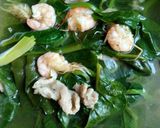 Hình bước làm 3 của món Canh mồng tơi tôm thịt