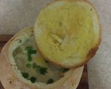 A picture of step 4 of Pumpkin and potato soup.