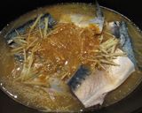 A picture of step 6 of Mackerel Simmered in Sesame seeds and Miso.