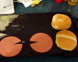 A picture of step 4 of taisen's fried breakfast sandwich.