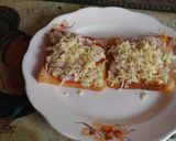 A picture of step 3 of Open cheese sandwich.