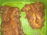 Sándwich de costilla gigante de barbacoa
