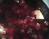 A picture of step 5 of Pork spareribs with blackberry glaze.