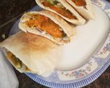 A picture of step 6 of Chicken vegetable shawarma.