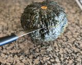 Foto del paso 1 de la receta: Calabaza rellena con carne, a las brasas