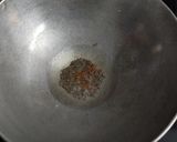 A picture of step 3 of Roti ki sabji (leftover rotis in spiced buttermilk).