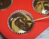 A picture of step 9 of Coffee & Chocolate Marbled Muffins.