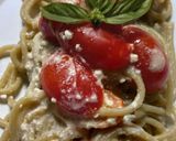 Foto del paso 5 de la receta: Spaghetti con Cherry, Albahaca y Ricotta