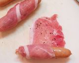 A picture of step 1 of Heart-Shaped Bite-Sized Tonkatsu.