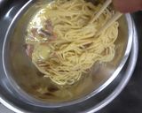 A picture of step 12 of Pasta for Lunch! My Family's Favorite Pasta Carbonara.