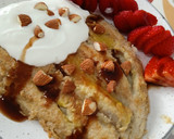 Foto del paso 4 de la receta: Pancakes con plátano caramelizado en el interior