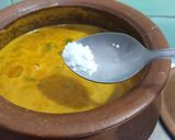 A picture of step 13 of Banana Spinach sambhar.