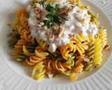 Foto del paso 7 de la receta: Fusilli con crema de queso y soja
