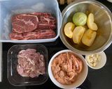 Hình bước làm 1 của món Cách ướp nầm,sườn nướng Hàn Quốc