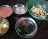 A picture of step 1 of #अरबी की सब्जी.