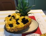 Une image de l'étape 8 de Salade d ananas à l orange et mûres du jardin.