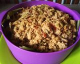 Foto langkah ke 4 dari resep Bothok tempe, teri, petai cina (tanpa bungkus).