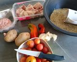 Foto del paso 2 de la receta: Arroz al horno con pelotas