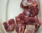 Hình bước làm 1 của món Canh bí đỏ sườn heo