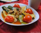 A picture of step 11 of Persian zucchini stew.