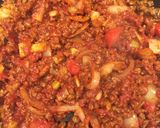 A picture of step 4 of Veggie Pisto.