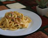 Foto langkah ke 7 dari resep Fettuccine Carbonara.