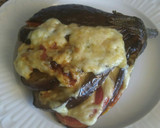 Foto del paso 6 de la receta: Abanico de berenjena con tomate y queso
