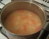 A picture of step 2 of Vickys Creamy Yellow Pea and Ham Soup, GF DF EF SF NF.