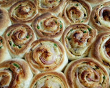 A picture of step 5 of Ham Rolls#endofyearchallenge.