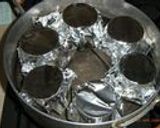 A picture of step 7 of Easy Tea Flavored Caramel Custard Pudding Made in a Pan.