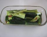 A picture of step 4 of Spicy Pounded Cucumber.