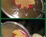 A picture of step 1 of AMIEs Maccheroni Green Pasta.