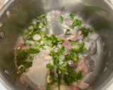A picture of step 4 of Yellow Rice with Jalapeños and Tomatoes.