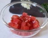 A picture of step 2 of Tomato Bruschetta.