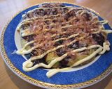 A picture of step 5 of Satoimo Taro Root Okonomiyaki.
