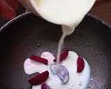 A picture of step 1 of Pink Mawa Burfi.